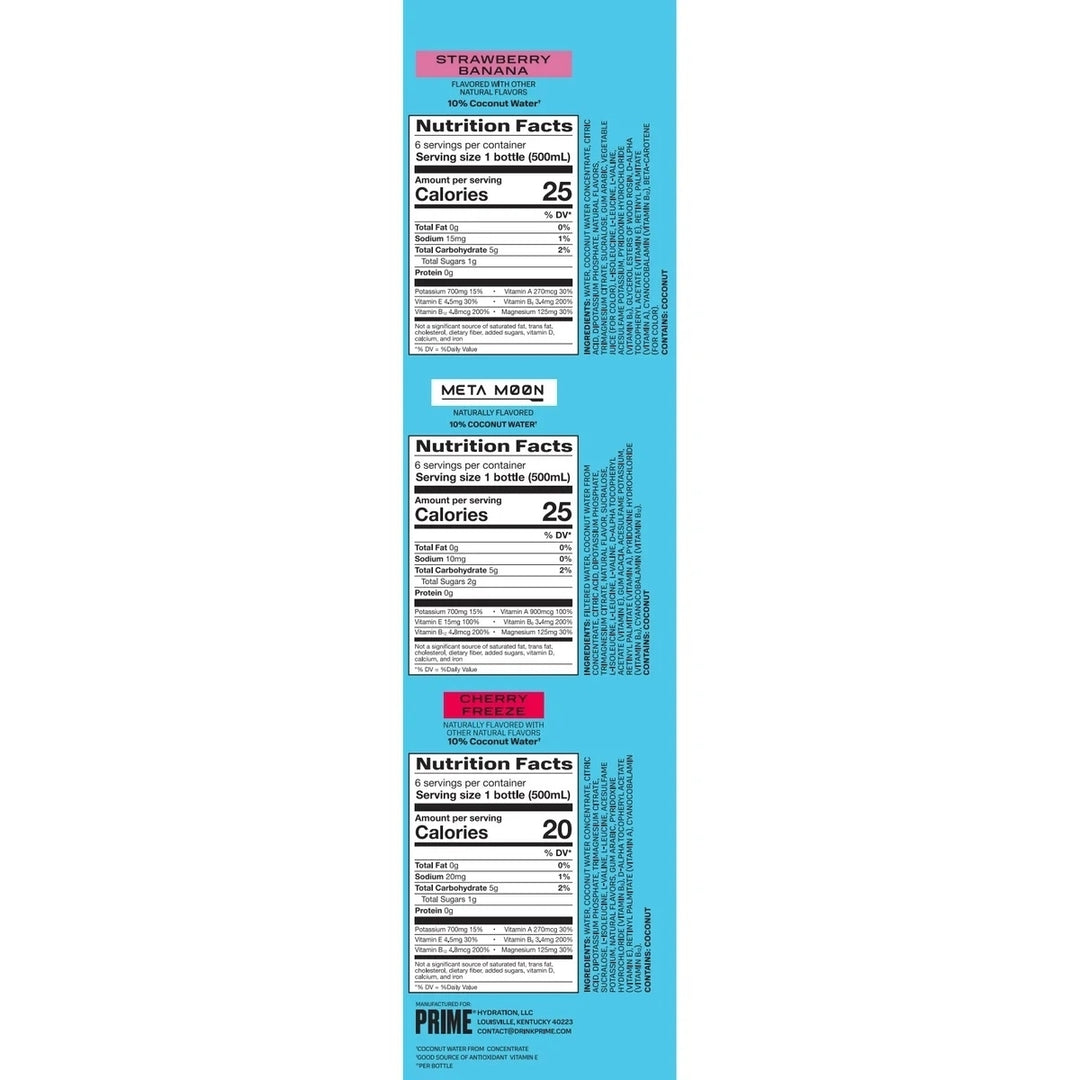 Prime Hydration DrinkHeatwave Mix Pack16.9 Fluid Ounce (Pack of 18) Image 2