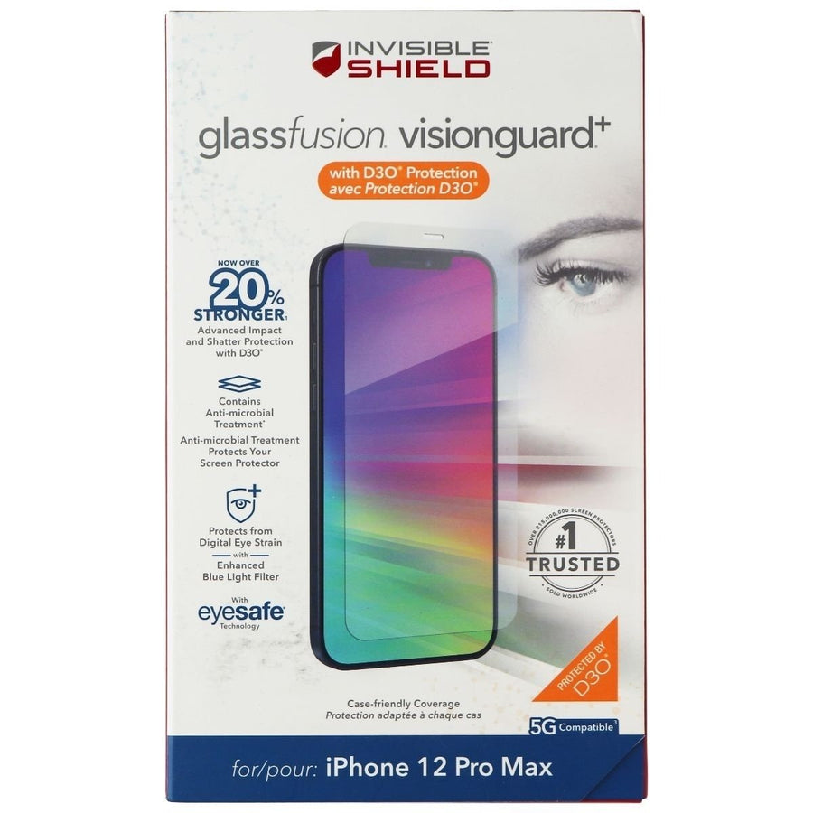 ZAGG (GlassFusion VisionGuard+) for Apple iPhone 12 Pro Max - Case Friendly Image 1