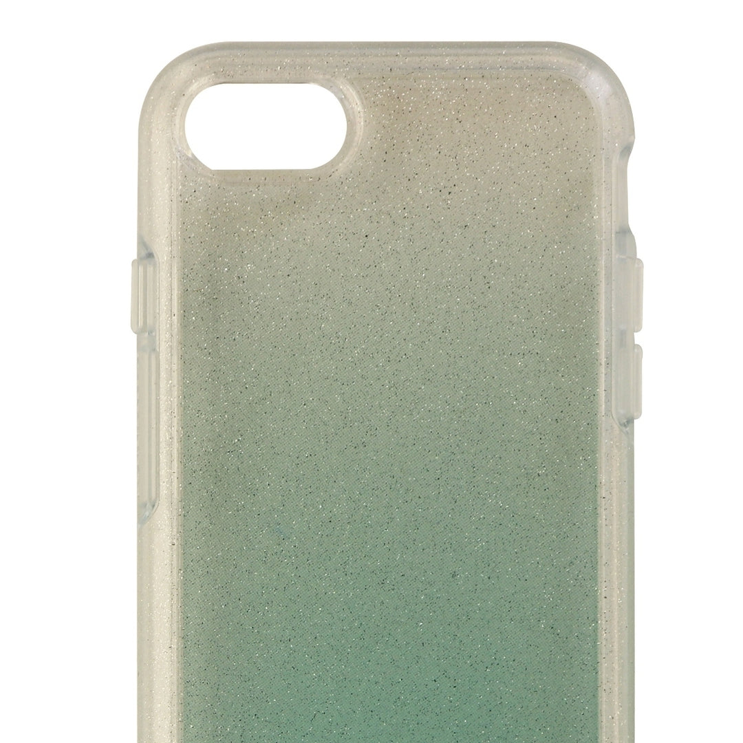 OtterBox Symmetry Clear Series Hybrid Case for iPhone 8 7 - Clear/Teal/Glitter Image 3