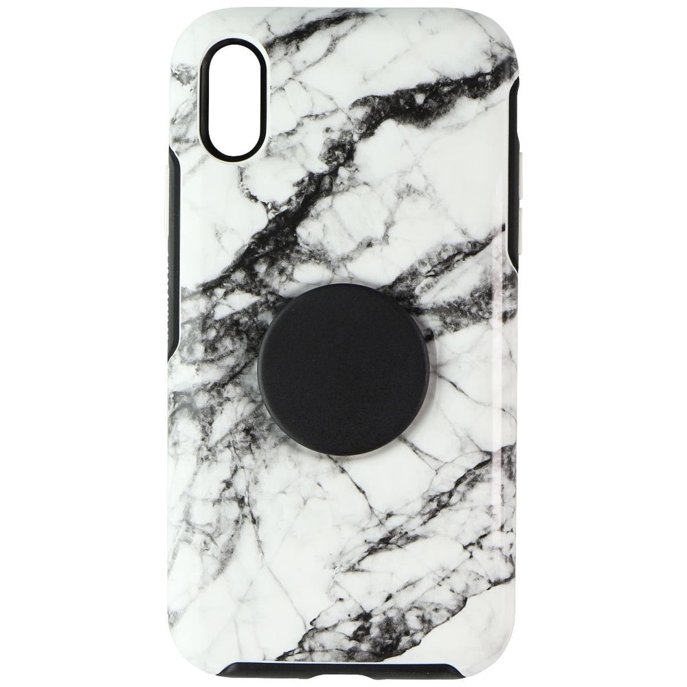 OtterBox + Pop Symmetry Series Case for Apple iPhone XR - White Marble Graphic Image 2