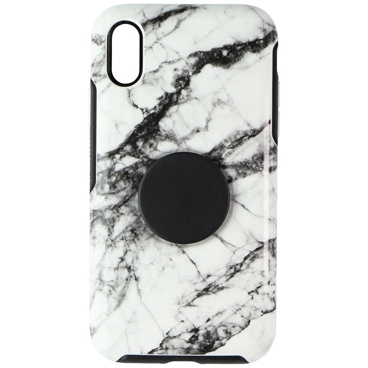 OtterBox + Pop Symmetry Series Case for Apple iPhone XR - White Marble Graphic Image 2