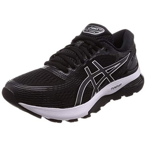 ASICS Mens Gel-Nimbus 21 Running Shoes Black/Dark Grey - 1011A169.001 11.5 BLACK/DARK GREY Image 1