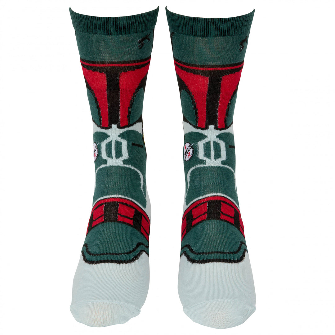 Star Wars Character Print 4-Pack Crew Socks in Gift Box Image 6