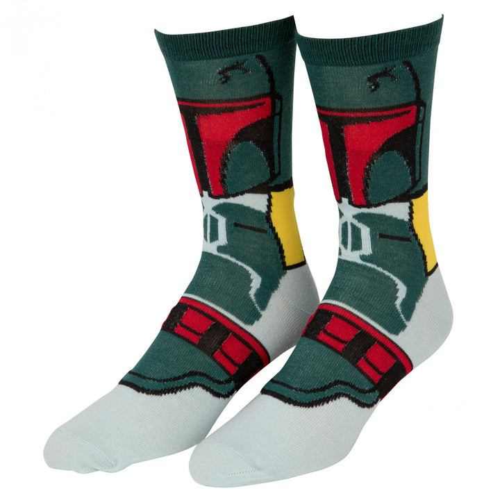 Star Wars Character Print 4-Pack Crew Socks in Gift Box Image 7