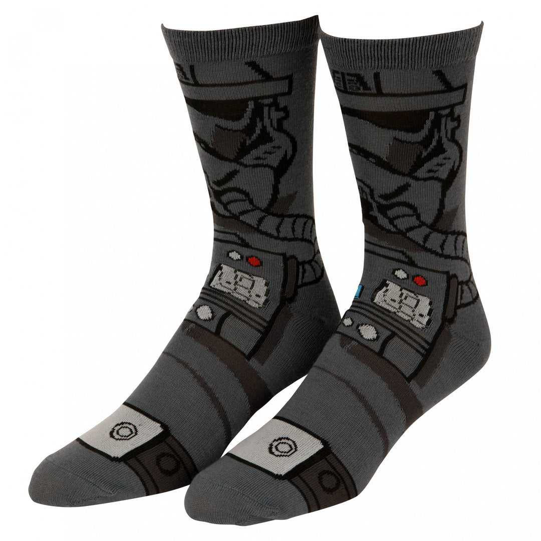 Star Wars Character Print 4-Pack Crew Socks in Gift Box Image 9