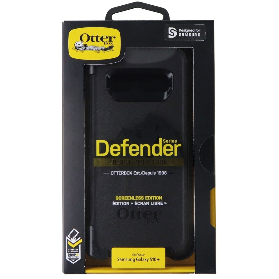 OtterBox Defender Series Case and Holster for Samsung Galaxy S10+ (Plus) - Black Image 1