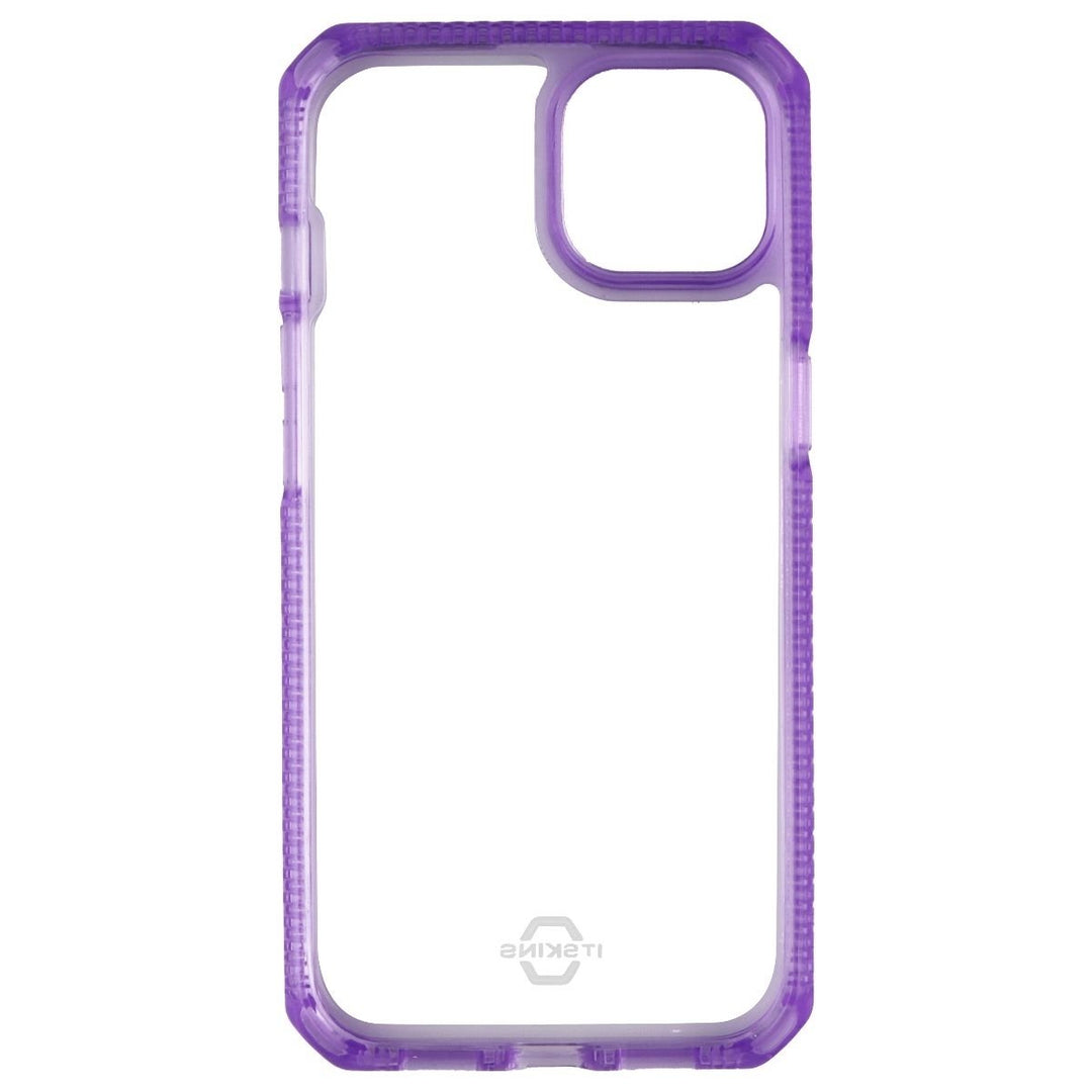 ITSKINS Hybrid Clear Series Case for Apple iPhone 13 - Clear / Purple Image 3