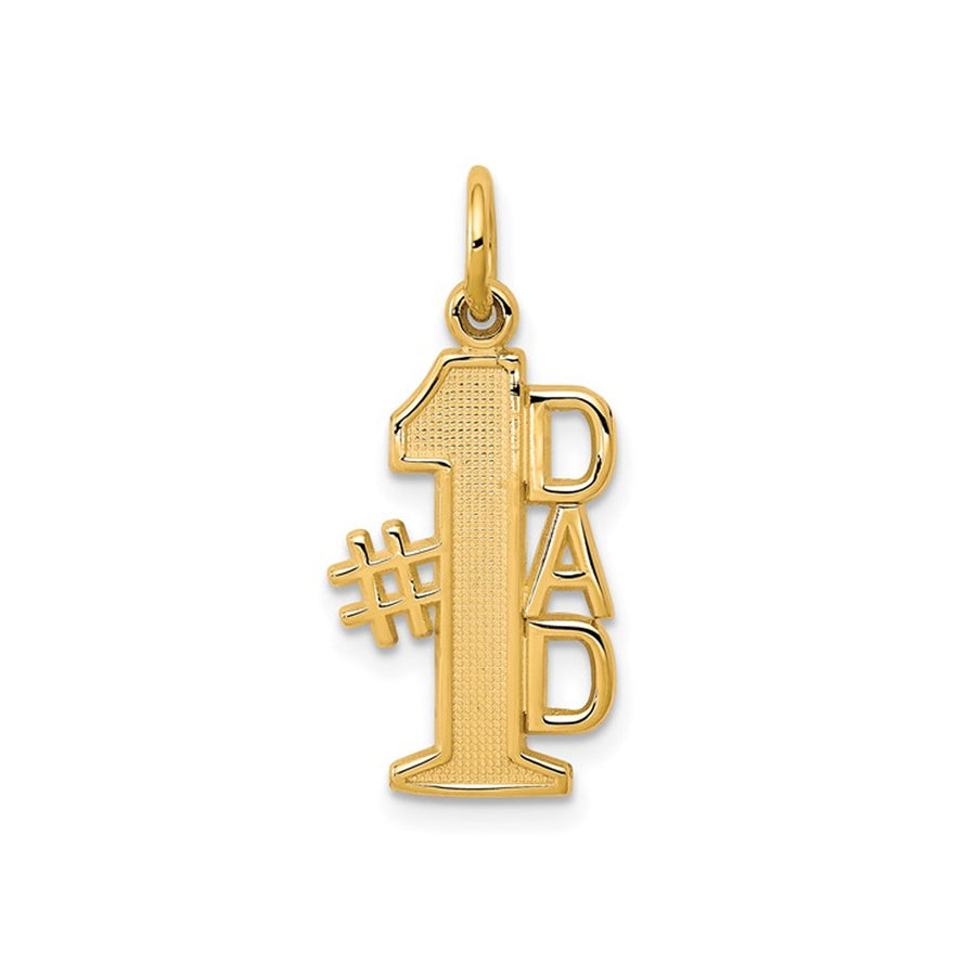 10K Yellow Gold 1 DAD Charm Pendant (NO CHAIN) Image 1