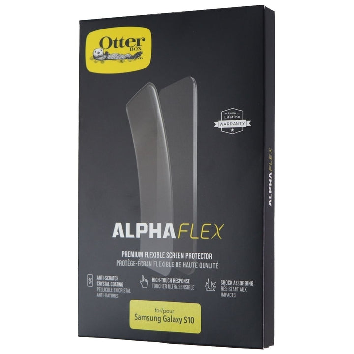 OtterBox Alpha Flex Premium Flexible Screen Protector for Galaxy S10 - Clear Image 1