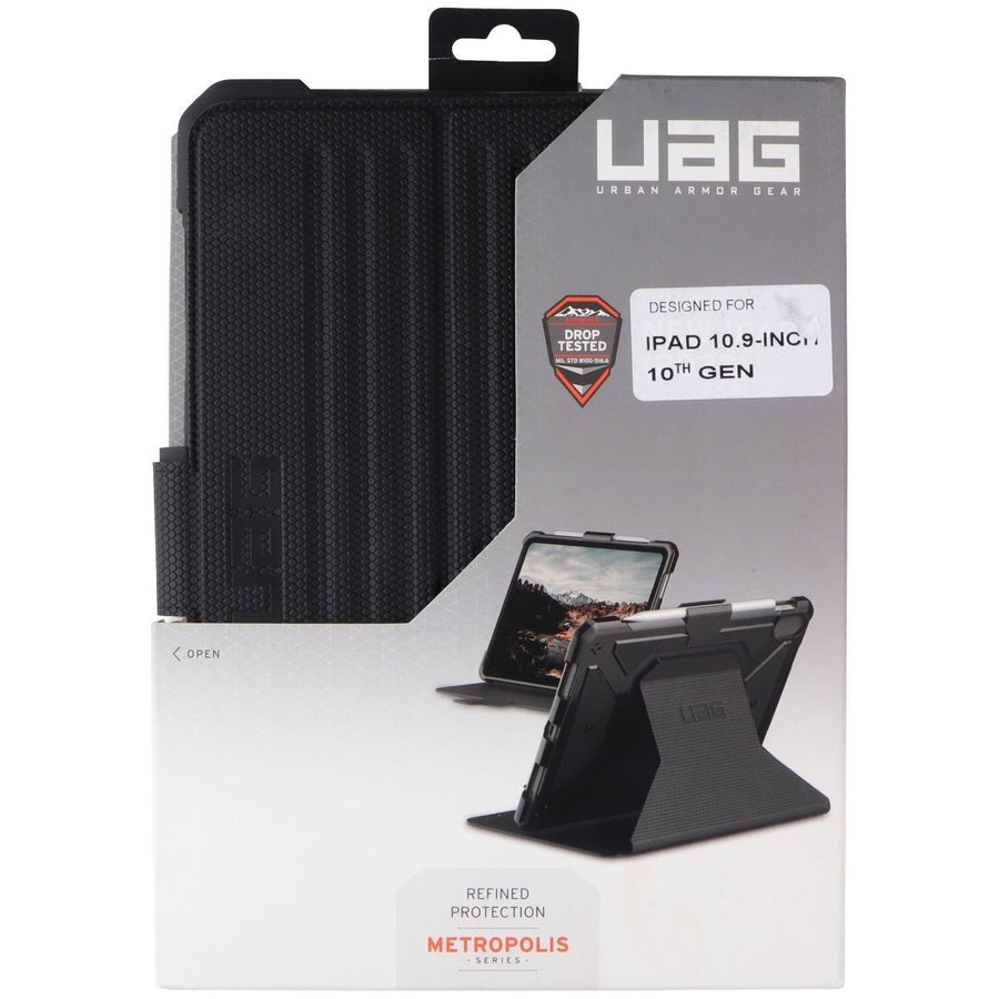 Urban Armor Gear Metropolis Case for Apple iPad (10.9-inch) 10th Gen - Black Image 1