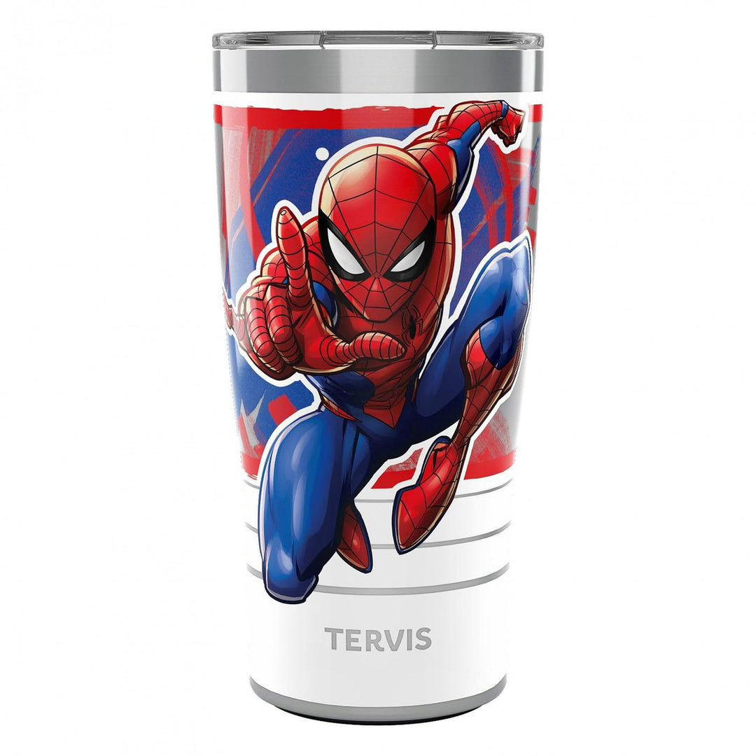 Spide-Man Iconic Marvel 20 Oz Stainless Steel Tervis Mug Image 1