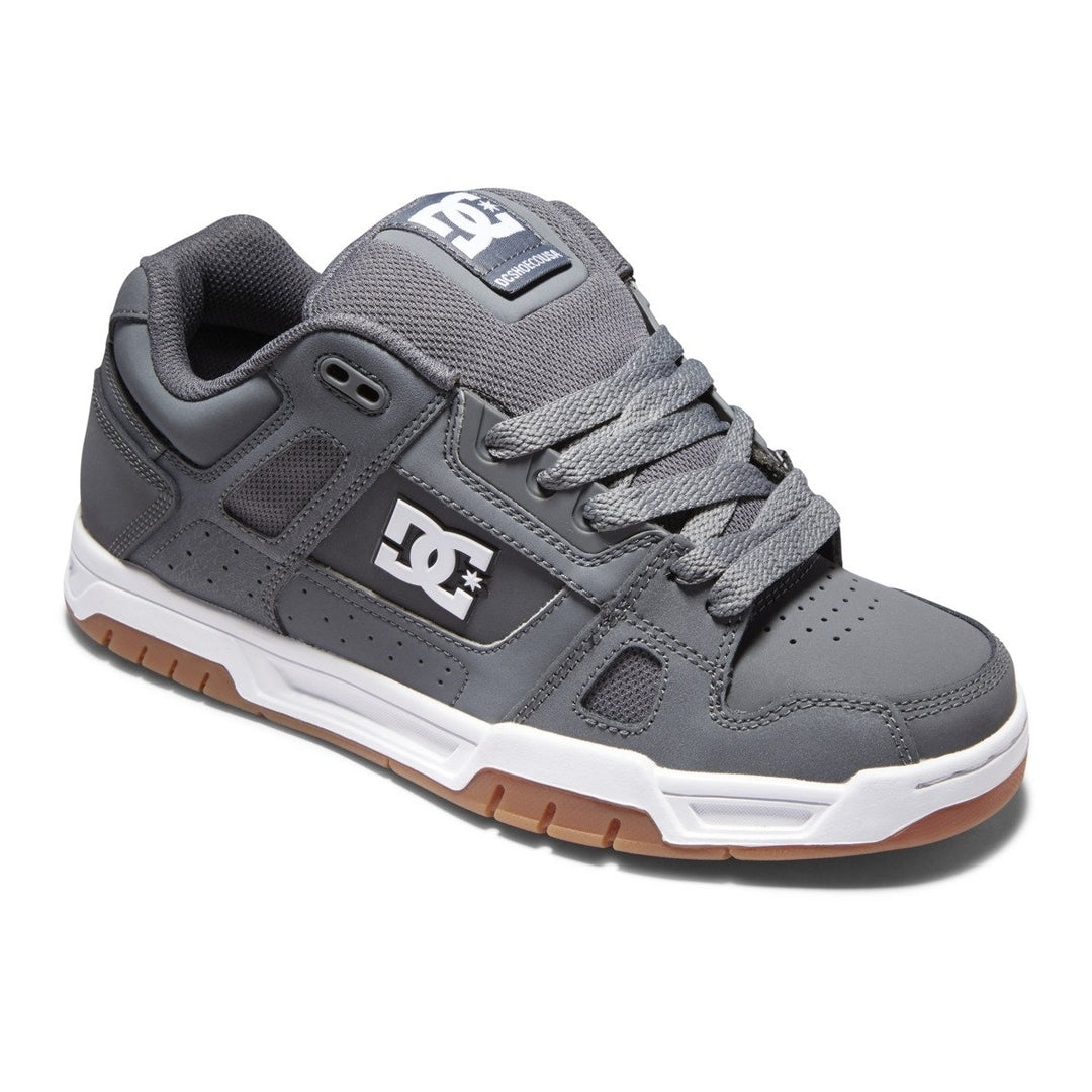 DC Shoes Mens Stag Shoes Grey/Gum - 320188-2GG GREY/GUM Image 2