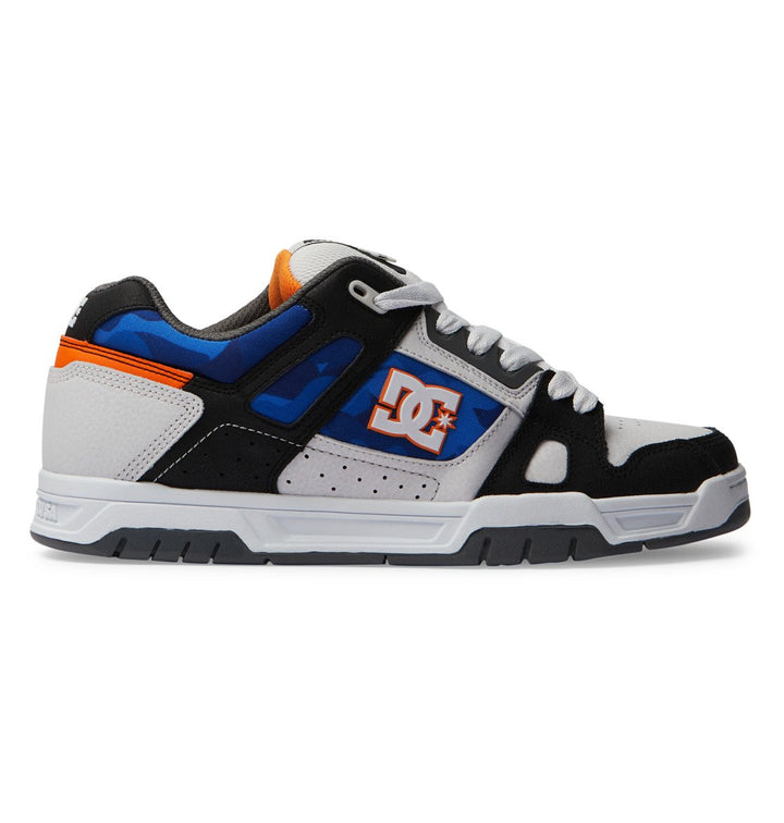 DC Shoes Mens Stag Shoes White/Black/Orange - 320188-TKE WHITE/BLACK/ORANGE Image 1