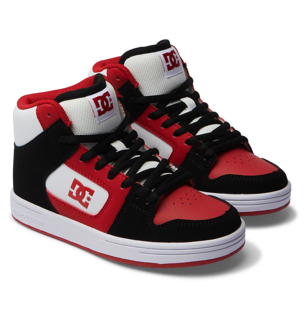 DC Shoes Unisex Kids Manteca 4 HI Shoes Black/Red - ADBS300395-BLR BLACK/RED Image 2