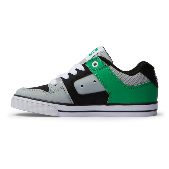 DC Shoes Unisex Kids Pure Shoes Black/Kelly Green - ADBS300267-BKG BLACK/KELLY GREEN Image 3