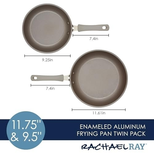 Rachael Ray Cook + Create 2-pc. Fry Pan Set Grey - Image 9