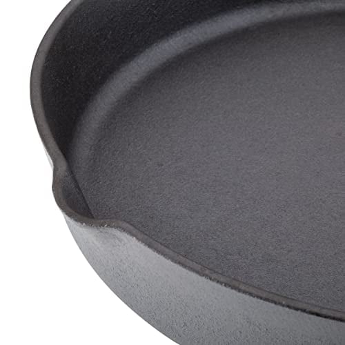 Rachael Ray 12 Inch Cast Iron Skillet Grey Non-Stick Pre-Seasoned Cookware Image 9