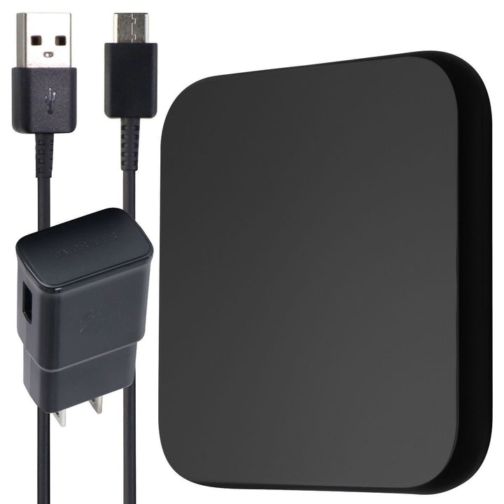 Samsung Wireless Fast Charge Pad (2021) for Qi Enabled Phones - Black (EP-P1300) Image 1