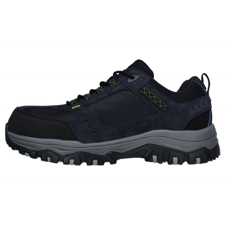 SKECHERS WORK Mens Greetah Composite Toe Waterproof Work Shoe Navy/Black - 77183-NVBK Navy Black Image 4