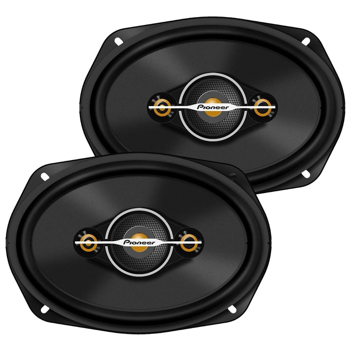 Pioneer TS-A6961F 6x9 4-Way Coaxial Car Speakers Black Enhanced Bass Easy Install Image 3