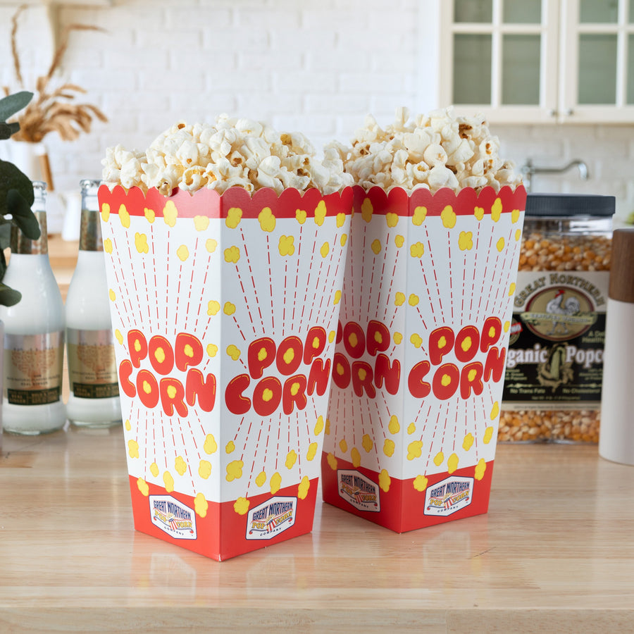 Popcorn Boxes 50-Pack Paper Popcorn Containers 46oz Capacity Wax-Free Popcorn Boxes for Party or Movie Night Supplies Image 1