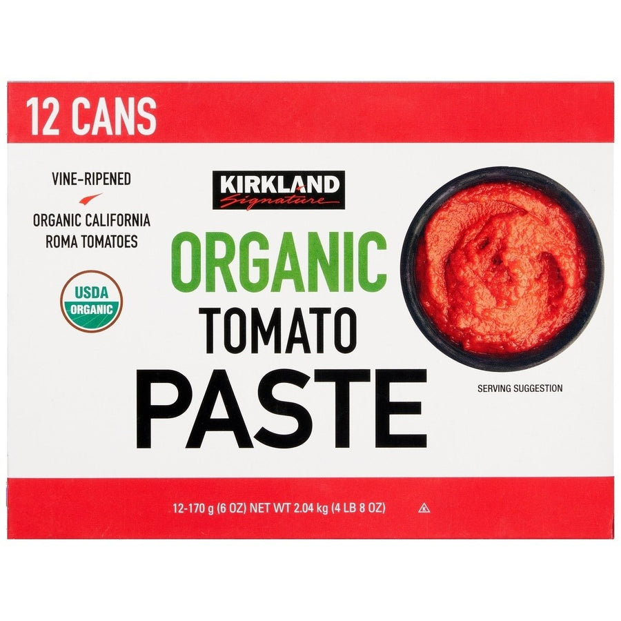 Kirkland Signature Organic Tomato Paste 6 Ounce (12 Count) Image 1