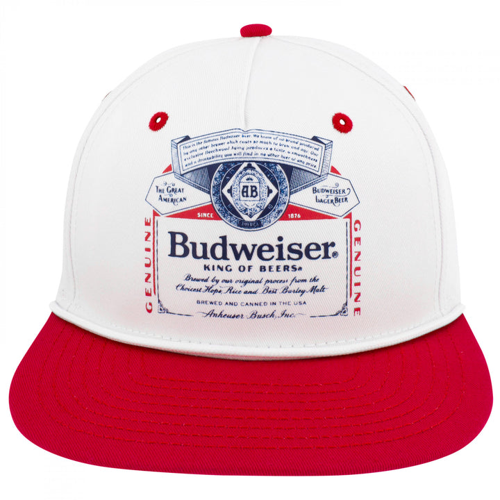 Budweiser Retro White Rope Golfer Hat Image 2