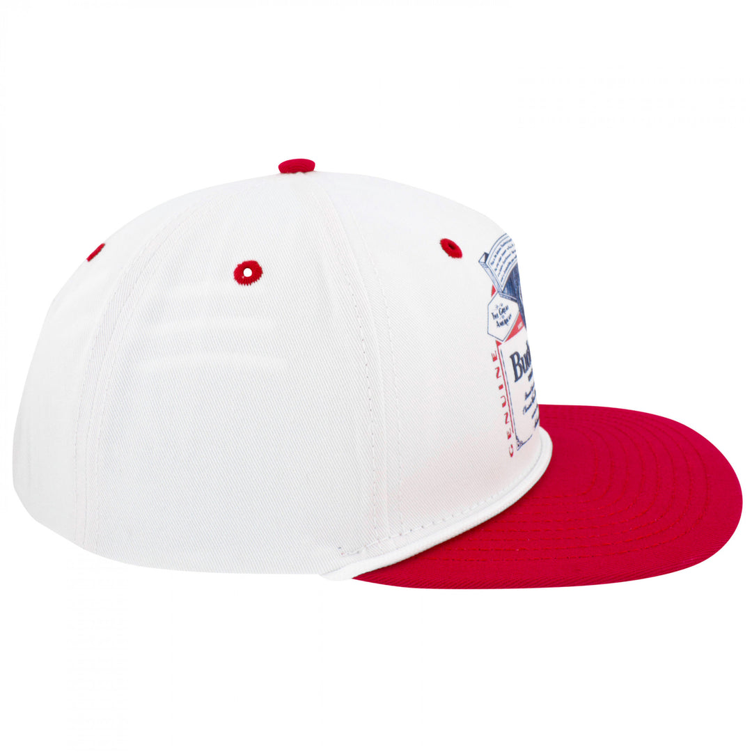 Budweiser Retro White Rope Golfer Hat Image 4