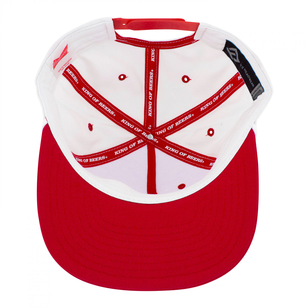 Budweiser Retro White Rope Golfer Hat Image 6