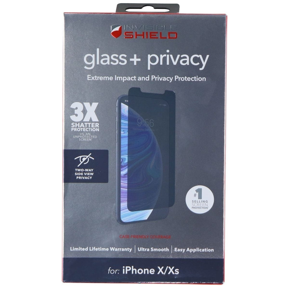 ZAGG InvisibleShield Glass+ Privacy Screen Protector for iPhone Xs/X - Tinted Image 2