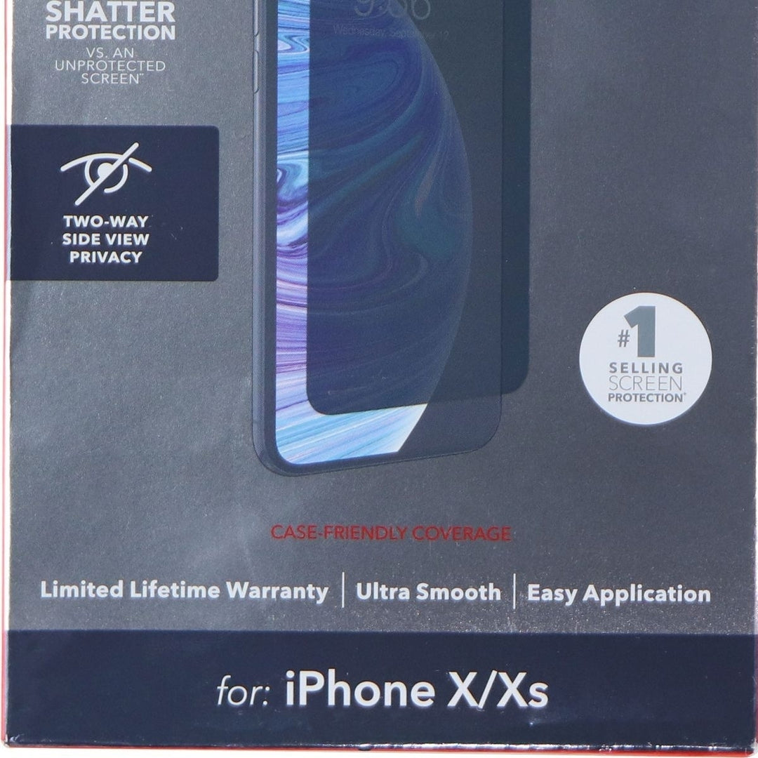 ZAGG InvisibleShield Glass+ Privacy Screen Protector for iPhone Xs/X - Tinted Image 3