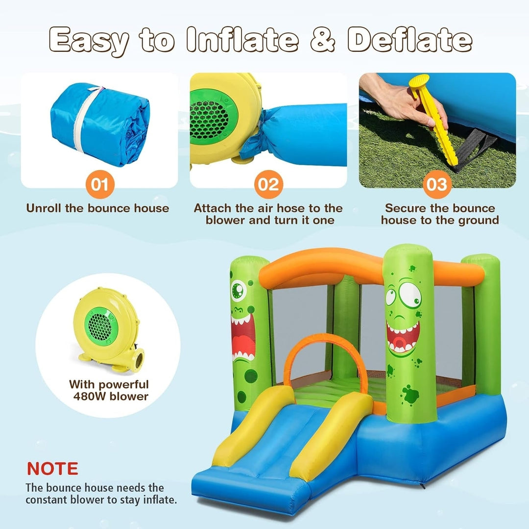 BOUNTECH Inflatable Bounce House Bouncy House for Kids Indoor Outdoor Party with Jumping Area Including Oxford Carry Bag Image 6