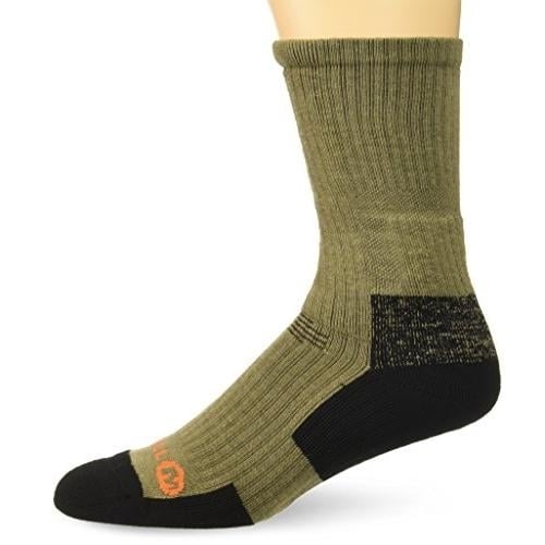 Merrell Mens Elite Tactical Crew Socks Brown Performance 1 Pack Outdoor Gear Image 4