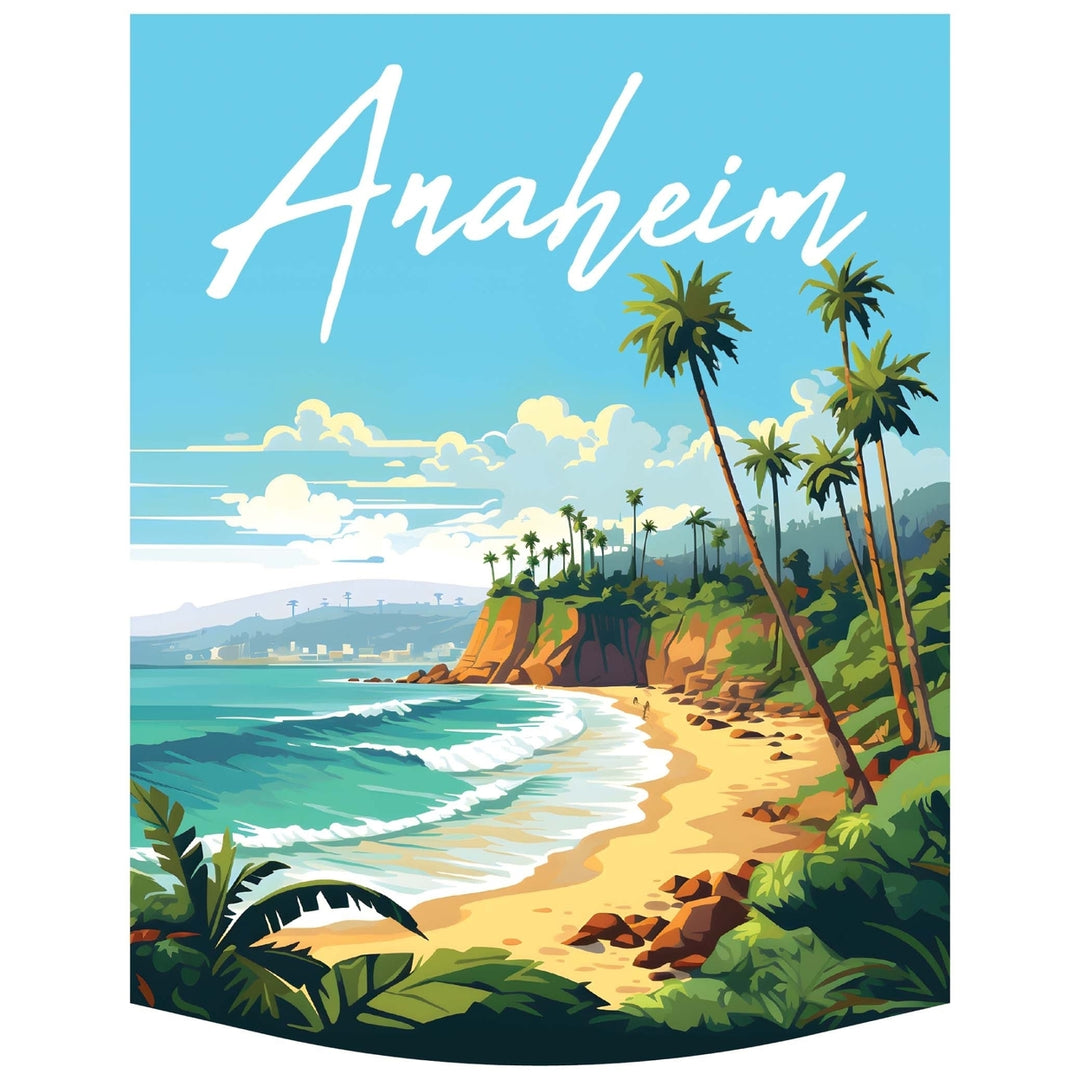 Anaheim California Design B Souvenir Die Cut Flat Magnet Image 1