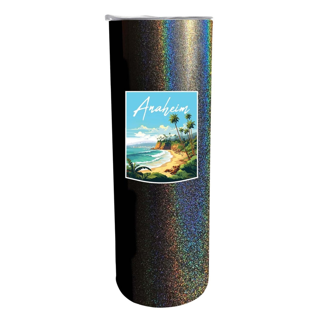 Anaheim California Design B Souvenir 20 oz Insulated Stainless Steel Skinny Tumbler Image 1