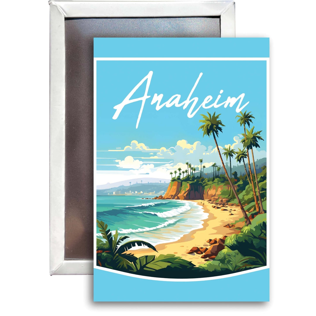 Anaheim California Design B Souvenir 2x3-Inch Fridge Magnet Image 1