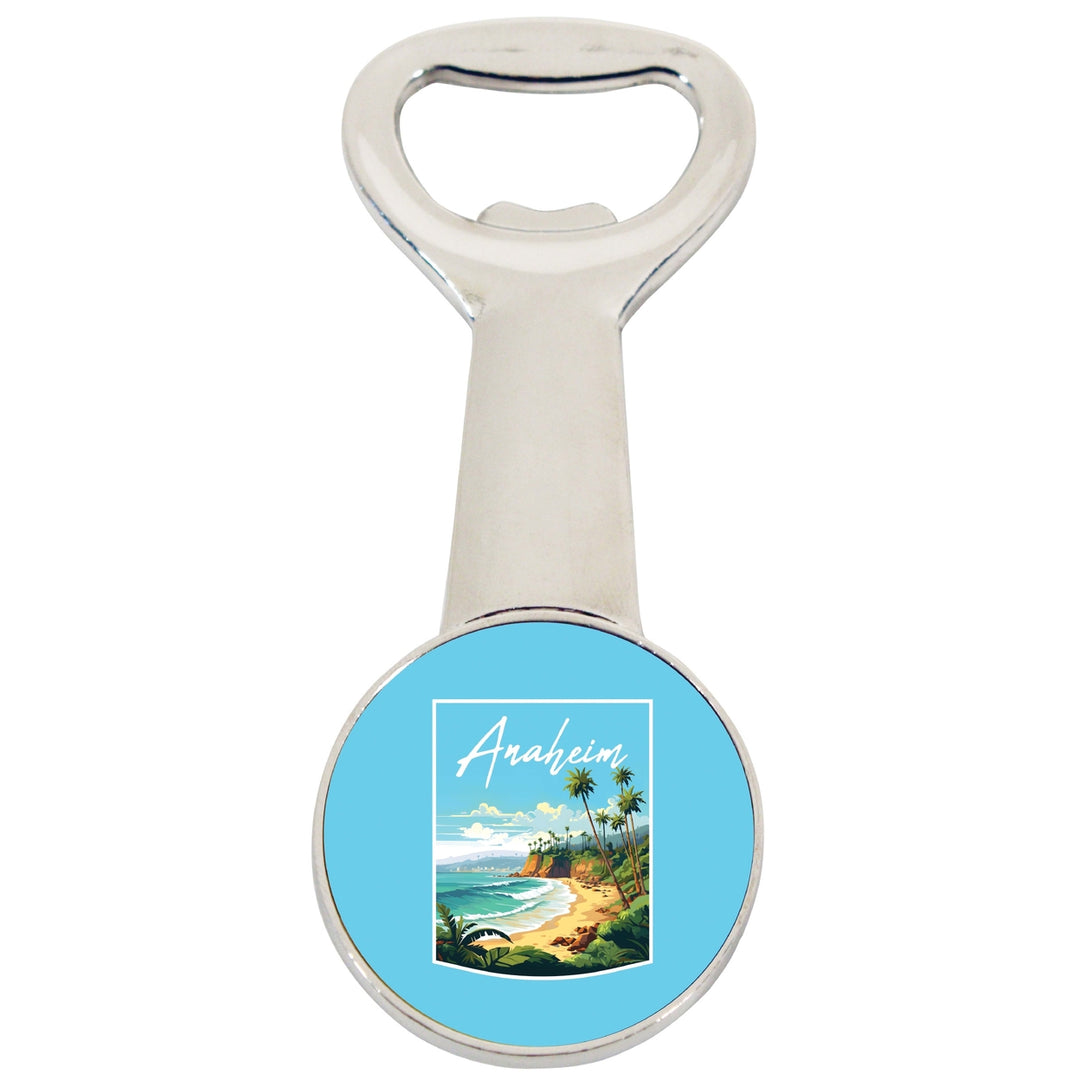 Anaheim California Design B Souvenir Magnetic Bottle Opener Image 1