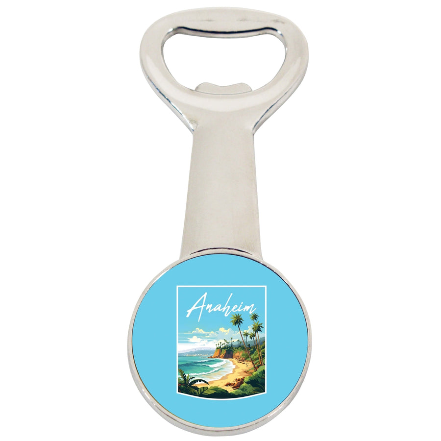 Anaheim California Design B Souvenir Magnetic Bottle Opener Image 1