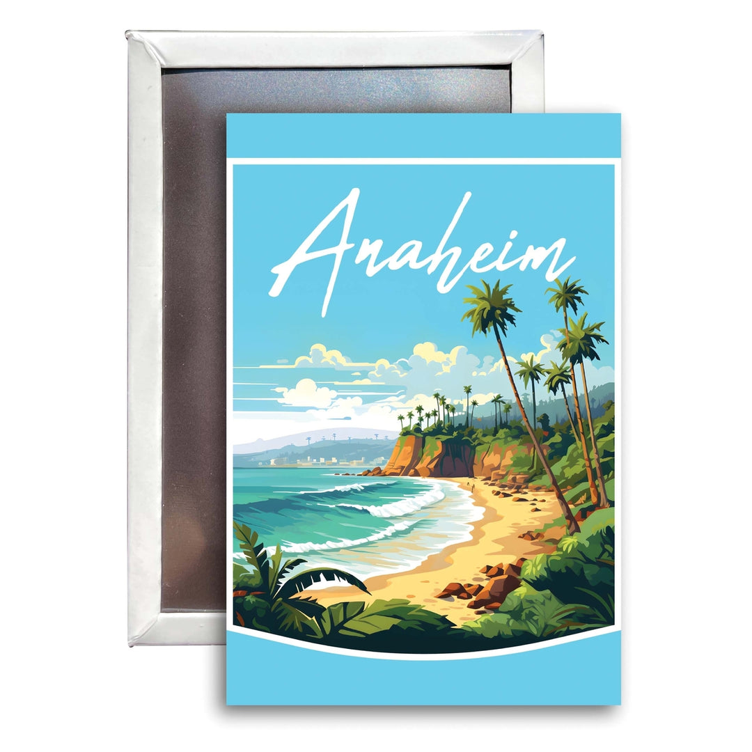 Anaheim California Design B Souvenir Refrigerator Magnet 2.5"X3.5" Image 1