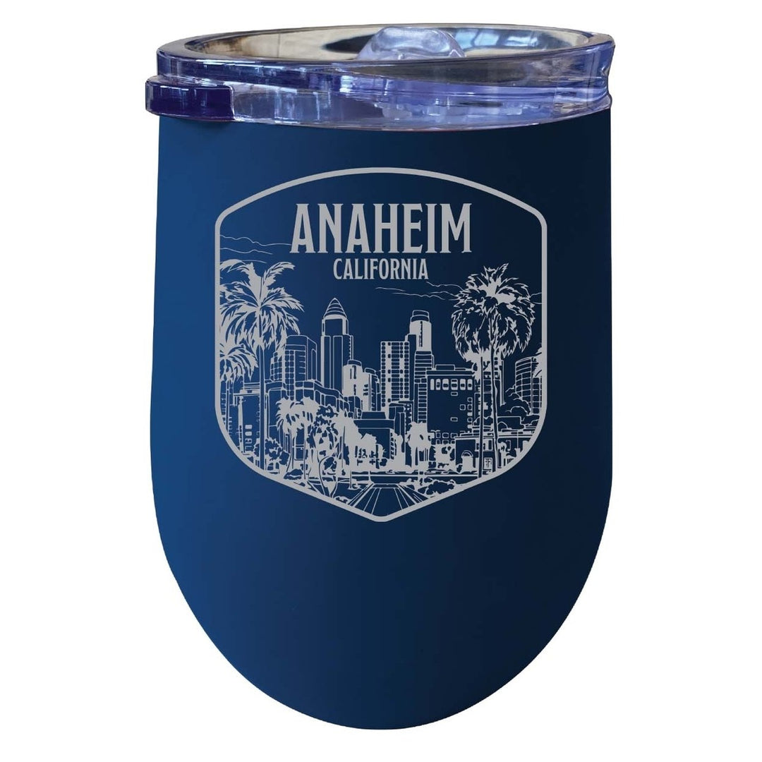 Anaheim California Souvenir 12 oz Engraved Insulated Wine Stainless Steel Tumbler Image 4