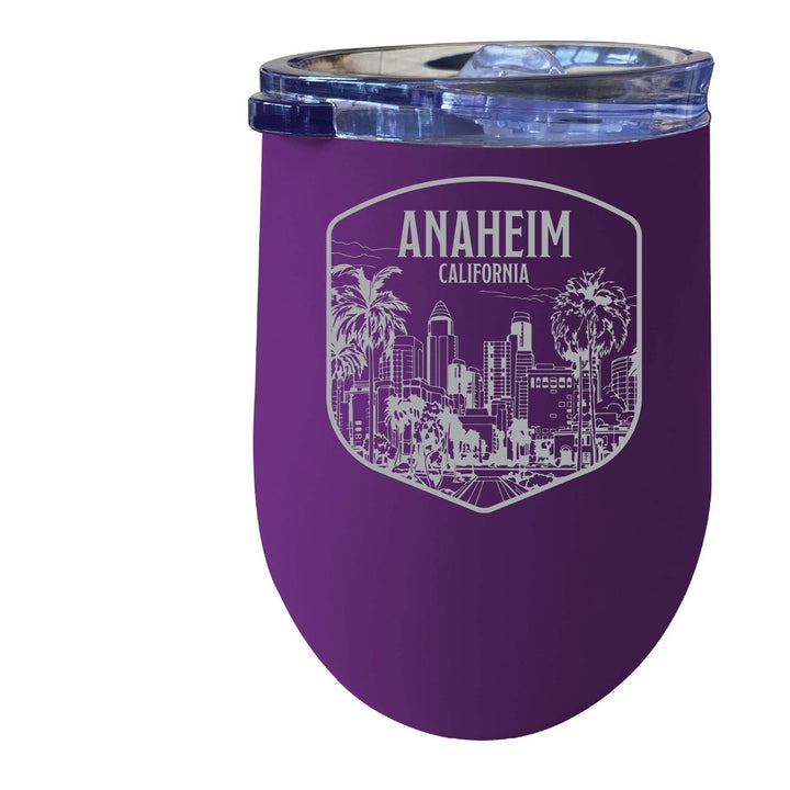 Anaheim California Souvenir 12 oz Engraved Insulated Wine Stainless Steel Tumbler Image 6