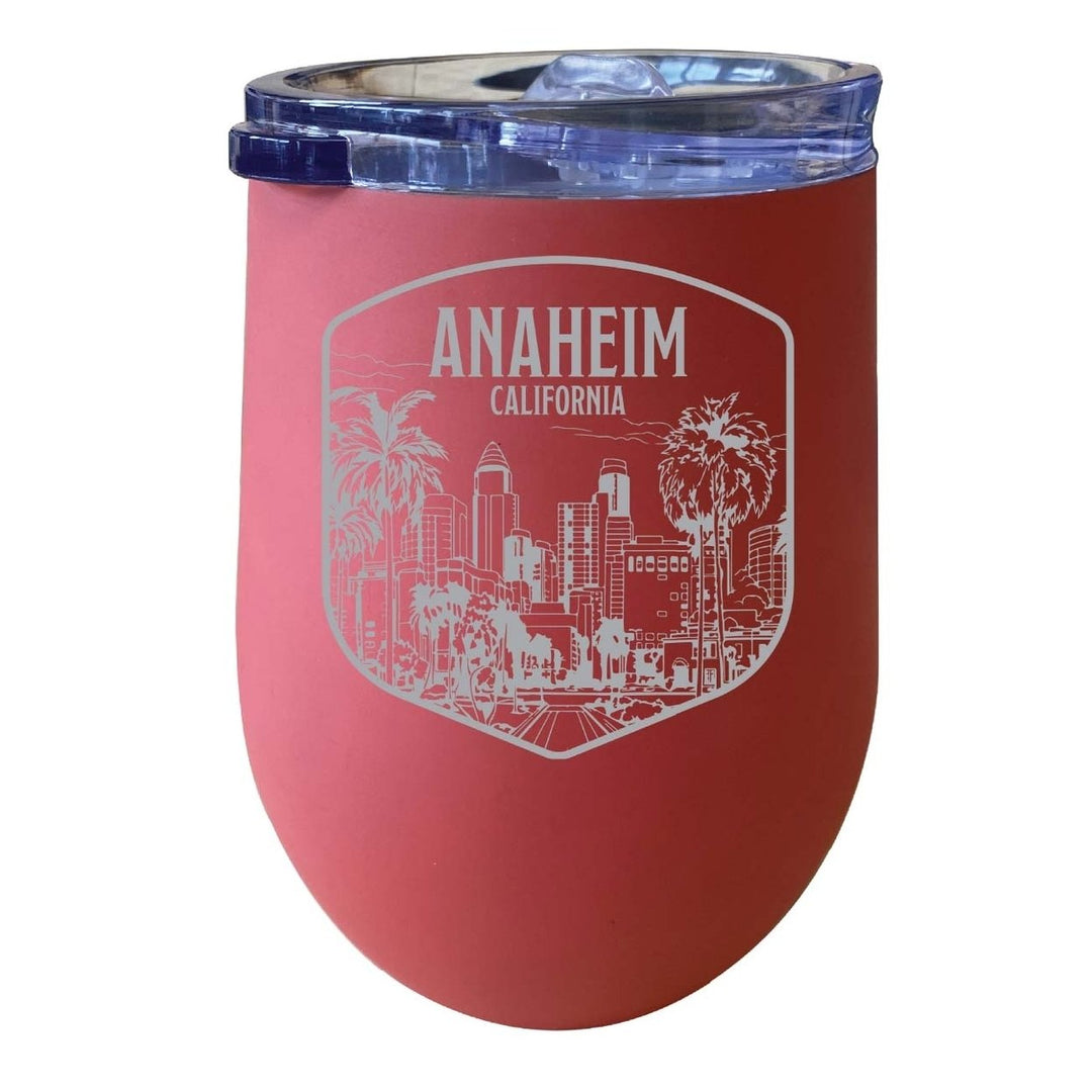 Anaheim California Souvenir 12 oz Engraved Insulated Wine Stainless Steel Tumbler Image 7