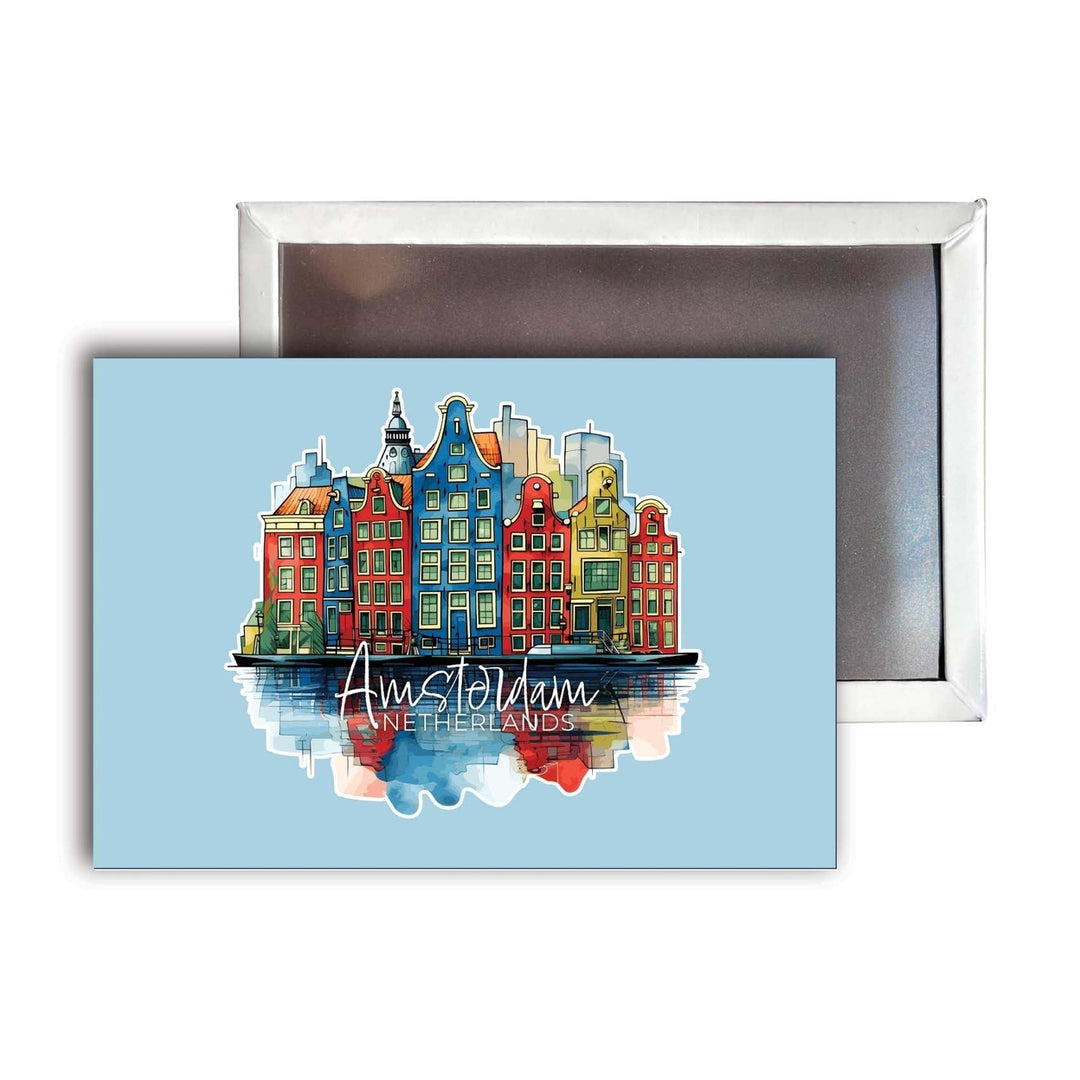 Amsterdam Netherlands Design C Souvenir Refrigerator Magnet 2.5"X3.5" Image 1