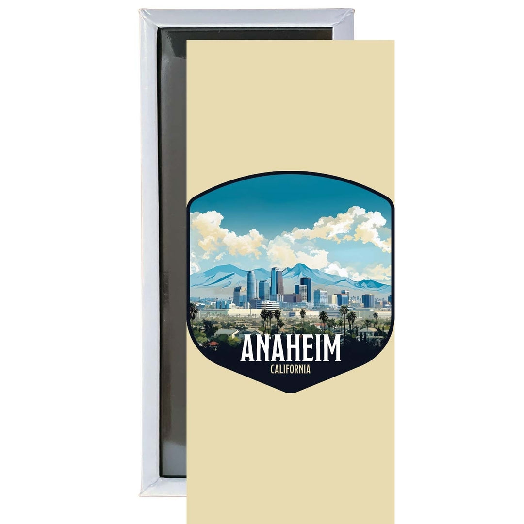 Anaheim California Design A Souvenir Fridge Magnet 4.75 x 2 Inch Image 1