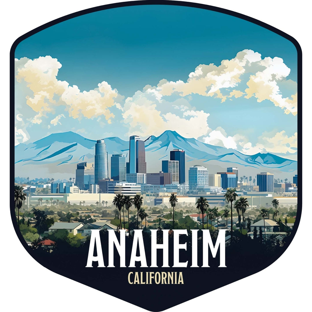 Anaheim California Design A Souvenir Die Cut Flat Magnet Image 1