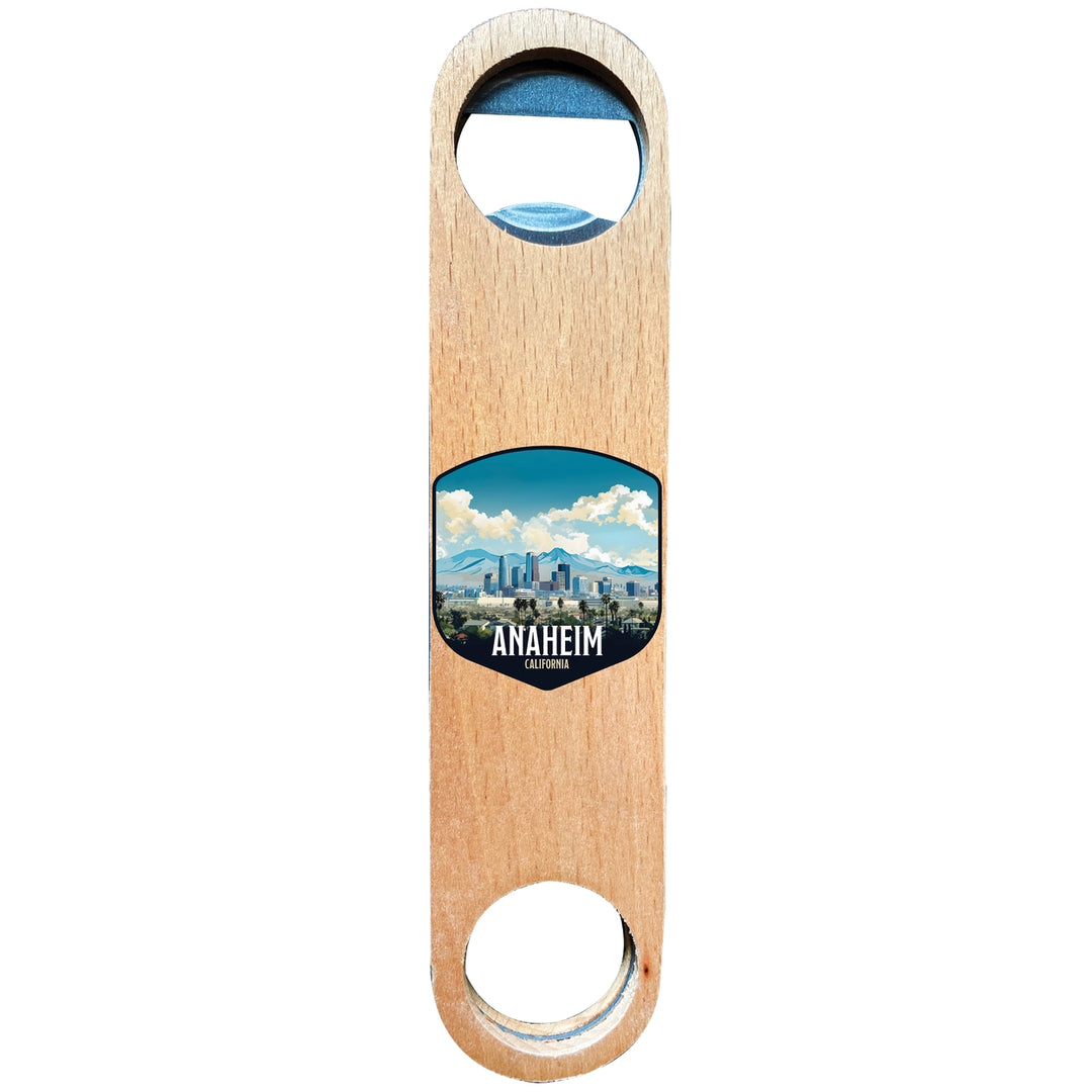 Anaheim California Design A Souvenir Wooden Bottle Opener Image 1