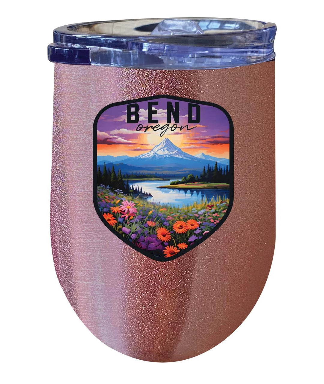 Bend Oregon Design A Souvenir 12 oz Insulated Wine Stainless Steel Tumbler Image 3