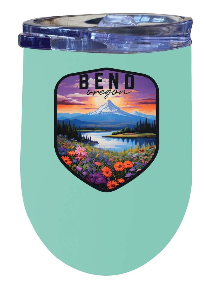 Bend Oregon Design A Souvenir 12 oz Insulated Wine Stainless Steel Tumbler Image 4