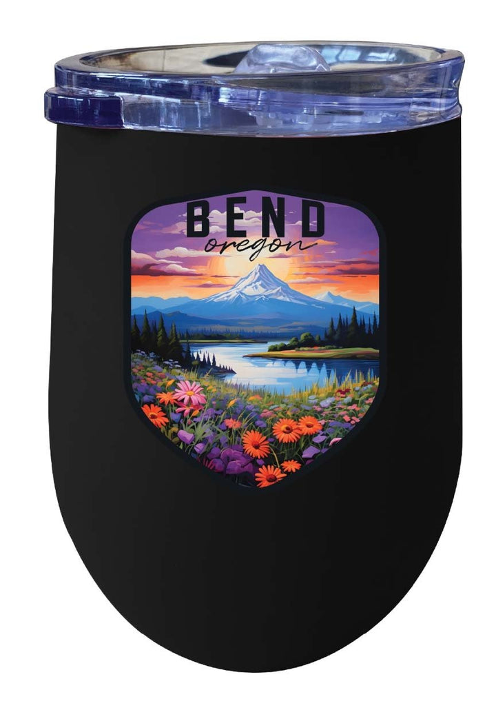 Bend Oregon Design A Souvenir 12 oz Insulated Wine Stainless Steel Tumbler Image 6