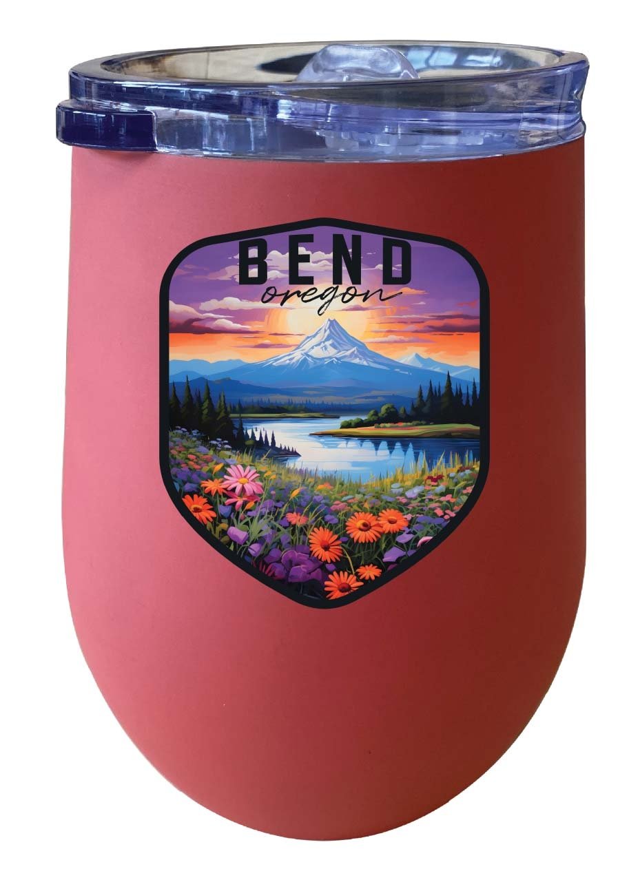 Bend Oregon Design A Souvenir 12 oz Insulated Wine Stainless Steel Tumbler Image 7